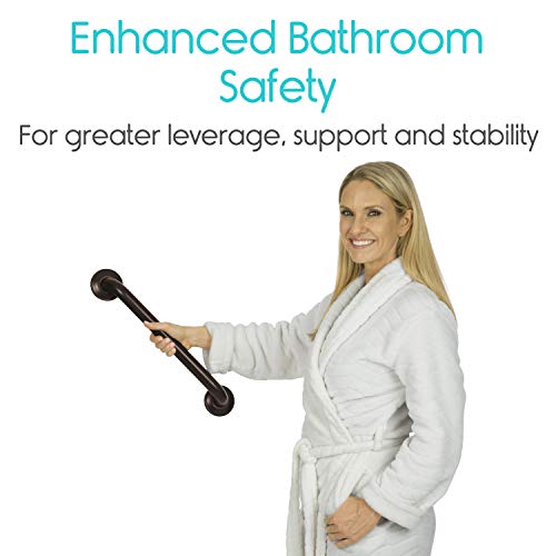 Vive Metal Grab Bar (16 Inch) Balance Handrail Shower Assist