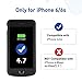 Battery Case for iPhone 6/6s, 4500mAh Portable Extended Smart Battery Pack and Protective Charger Case Updated Version (Black)