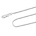 DSS 925 Sterling Silver Necklace for Women, Box Chain 0.8mm, Lobster Claw Clasps, Sterling Silver Chain, Italian Jewelry for Women, 16in