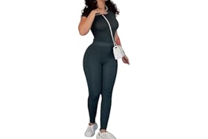 YETOWA Women Casual Workout Sets 3 Pieces Lounge Wear Yoga Outfits Short Sleeve Ribbed Top Elastic High Waist Leggings