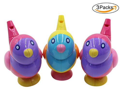 (Pack of 3)Baby Bird Whistles Water Whistles Kids Bath Toys, Random Color