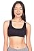 Zenana Women's Juniors Strappy Back Sports Bra (M/L, Black)