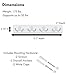 BirdRock Home Dual Hook Coat Rack | 4 Dual Hooks | Wall Mounted Hat Key Rack Rail | Satin Nickel Hooks | White Pine Bathroom Rail