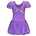 BAOHULU Girls Leotards Ballet DanceTutu Dress Ruffle Short Sleeve Activewear 3-14 Years