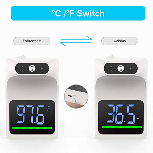 GEKKA Infrared Forehead Thermometer for Adults, WallMounted Non