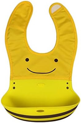 Cartoonbaby Waterproof Saliva Bib Children's Bibles Ages 0-3 Baby Bibs with Plastic Backing Baby Products Saliva Bib (4. yellow bees)
