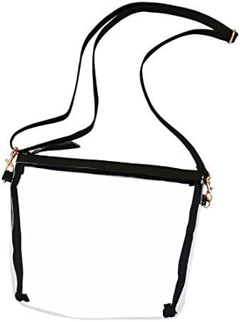 Clear Cross-Body Game Day Purse (Black)