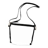 Clear Cross-Body Game Day Purse (Black)
