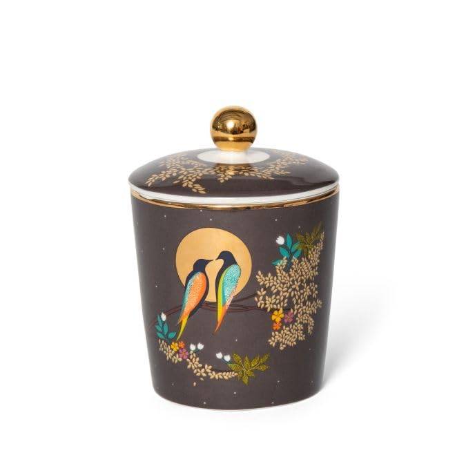 Portmeirion Sara Miller Geranium Patchouli & Vetivert Candle in Ceramic Jar