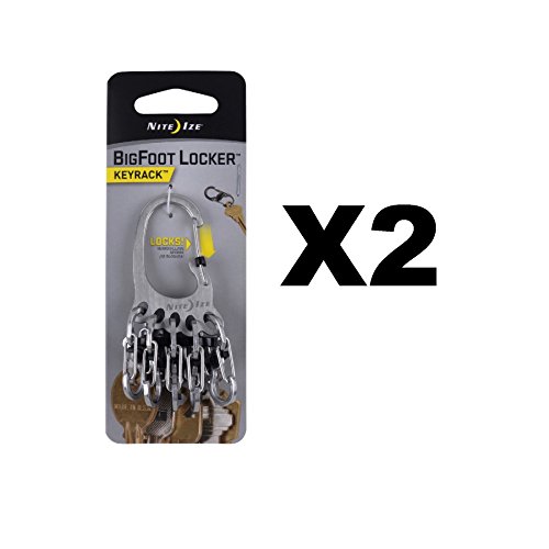 Nite Ize Klkbf-11-R6 Bigfoot Locker Keyrack, Stainless Steel