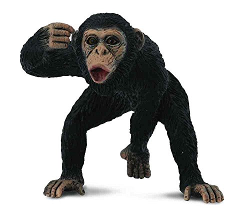 CollectA Wildlife Chimpanzee Male Toy Figure - Authentic Hand Painted Primate Model