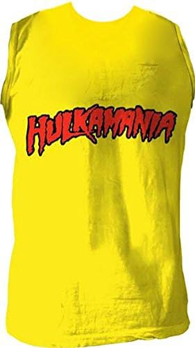 Hulk Hogan "Hulkamania" Sleeveless T-shirt Yellow