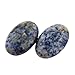 Assorted 12pcs 20x15mm Gemstone Oval Teardrop Randow Color CAB Cabochon Beads Healing Crystal Stone Wholesale for Jewelry Making (The Beads are Without Holes)