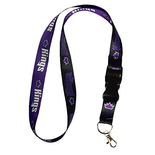NBA Sacramento Kings Lanyard with Detachable Buckle, 3/4"