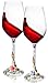 Wine Glasses Set of 2 - Unbreakable Stemless Glass with Crystal Diamonds Stem - For Red And White Wines Glasses - 16 Ounce - 100% Lead Free - Great Gift Idea