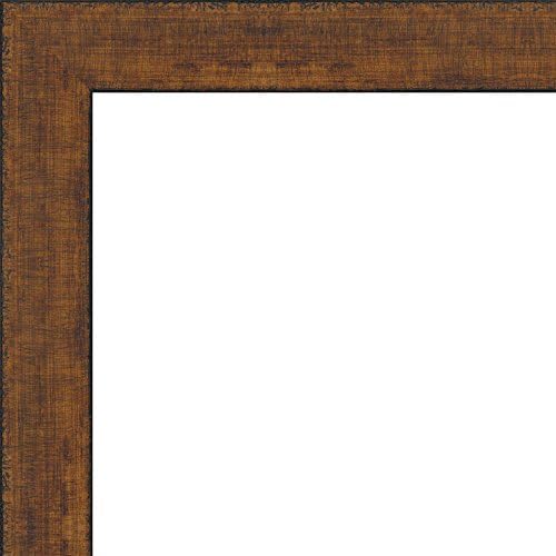 5x7 Rustic Scratched Brown Wood Frame - Great for Posters, Photos, Art Prints, Mirror, Chalk Boards, Cork Boards and Marker Boards