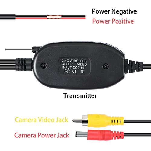 image for Atokit Wireless Transceiver Kit for Car Rearview Camera 2.4G Color Vid