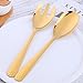 Gold-Plated Stainless Steel Salad Serving Set, 2-Piece Spoon Fork Flatware Set