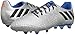 adidas Performance Kids' Messi 16.3 Firm Ground Soccer Shoe (Little Kid/Big Kid), Silver Metallic/Black/Shock Blue, 5 M US Big Kid