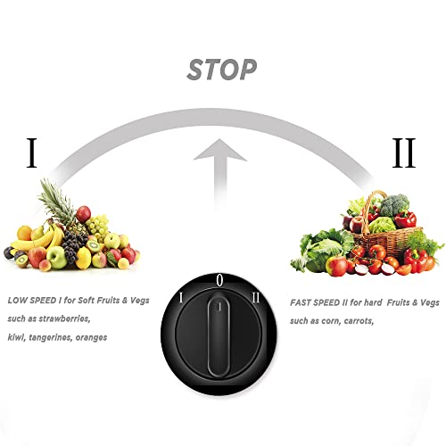 CHULUX Juicer Machine, Centrifugal Juice Extractor Maker with Recipe