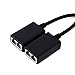Yosoo Network Extender Cables, 30M RJ45 CAT5e/CAT6 LAN Ethernet Balun Extender Adapter Repeater, HDMI Male-to-Male, Up to 1080P, 100ft, Black