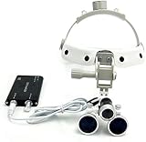 Hot Dental Surgical Loupes 3.5x Magnifier Binocular Glass w/ LED Headlight view 2