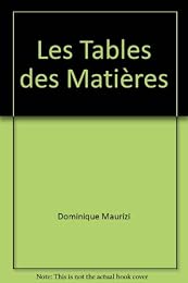 Les  tables des matières