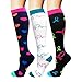 Compression Socks Women & Men 20-30 mmHg (3/6 Pairs), Best Medical ,Athletic Running Flight Travel,Pregnant ,Hiking,Circulation