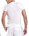 Kalvon-Fu Men's Modal Deep V Neck Short Sleeve T-Shirt