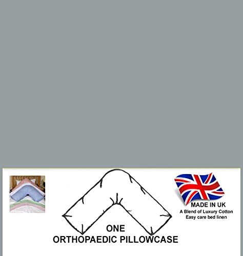 Autumn Nights V Shaped Pillowcase Cover Only, Protect Pregnancy/Maternity/Orthopaedic/Nursing V Pillows (Gray)