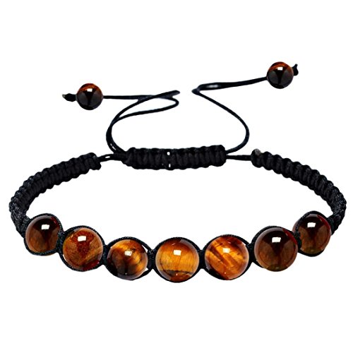Bracelets, 7 Chakra Healing Balance Beads Bracelet, Jewelry 13 Rainbow Natural Stone Wristlet (D)