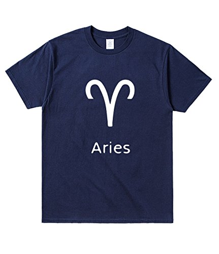 AGHH Aries T Shirts For Men L Navy