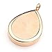 JOVIVI Stainless Steel Gold Teardrop Aromatherapy Essential Oil Diffuser Locket Necklace