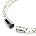 TEKEFT 12pcs Hot Sales Stainless Steel Magnetic Leather Cord End Clasp Integral Clasp with Locking Mechanism - Fit 3mm Leather Pleather Silk Satin Cord (20 pcs 4mm)