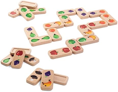 PlanToys Fruit and Veggie Domino: Toys 