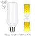 HogarTech Flame Bulbs Fire Upside Down, LED Flickering Flame Effect Light Bulb E26 Base, UL Listed, Simulated Atmosphere Lighting for Bar/Hotel/Pathway/Festival Decoration - Upgraded Lamp 1 Pack