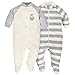 Gerber Unisex Baby 2-Pack Sleep 'N Play ivory/grey 6-9 Months