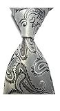 New Gray Paisley JACQUARD WOVEN Men's Tie Necktie2011