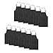 TSD STORY Total 12 PCS Plain Color Bib Apron Adult with 2 Front Pocket Black