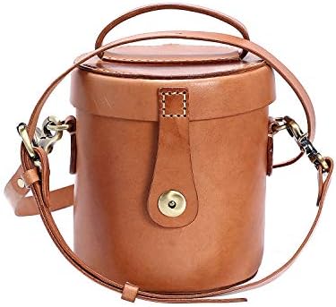 Ishii Satoyo Vintage Women's Hand-stitched Bucket bags Genuine Strong Leather