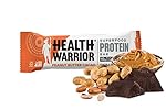 Health Warrior Superfood Protein Bar, Peanut Butter Cacao, 10g Plant Based Protein, 2000mg Omega-3s, 20% DV Fiber, Vegan, Gluten Free, Soy Free, 12 Count, Net Wt. 21.2 Oz