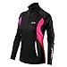 Thorogood Sports Winter Run Women's Half-Zip Long Sleeve Running Top - Black/Pink Large - Black/Pink - Large