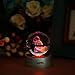 AXAYINC 3D Crystal Ball LED Night Lights Advance Laser Engraving Children's Gift (JNG001)