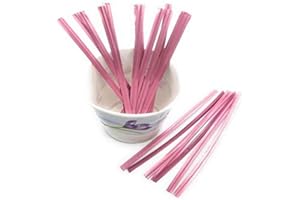 Weststone 100pcs 4" Rose Pink Metallic Twist Ties foil Twist Ties for Cello Bags Treat Bags in Birthday Party Wedding Party