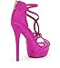 Jessica Simpson Womens Rozmari Open Toe Casual Strappy Sandals, Purple, Size 7.5
