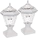 GreenLighting 2 Pack Adonia Solar Post Cap Light for 4 x 4 Wood Posts (White)