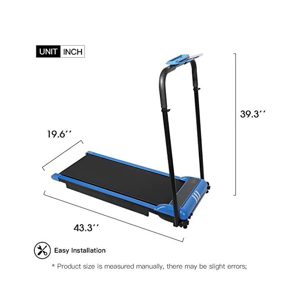 Treadmills for Home Foldable, Electric Folding Treadmill with Music, Remote Control Running Walking Machine, LED Display…