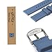 Archer Watch Straps - Soft Silicone Quick Release Watch Bands (Steel Blue, 20mm)