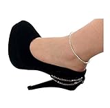 Crystal Rhinestone Stretch Chain Anklet Bracelet for Women Lady