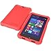HP Stream 8 Case - Poetic [Turtle Skin Series] - [Corner/Bumper Protection] [Grip] [Sound-Amplification] Protective Silicone Case for HP Stream 8 Red (3-Year Manufacturer Warranty from Poetic)